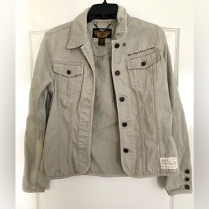 Harley-Davidson Denim Gray Jacket An American Legend M Women's Motorcycles Wear